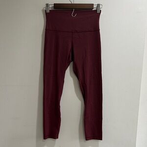 Lululemon Athletica Burgundy Leggings